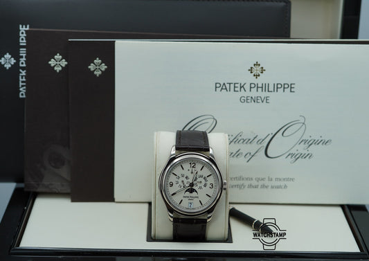 Patek PHILIPPE 5146G ANNUAL CALENDAR 18K WHITE GOLD CREAM DIAL 2015 FULL SET