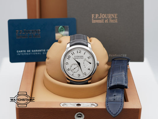 FP Journe CHRONOMETRE SOUVERAIN PLATINUM WHITE SILVER DIAL 40MM 2022 FULL SET